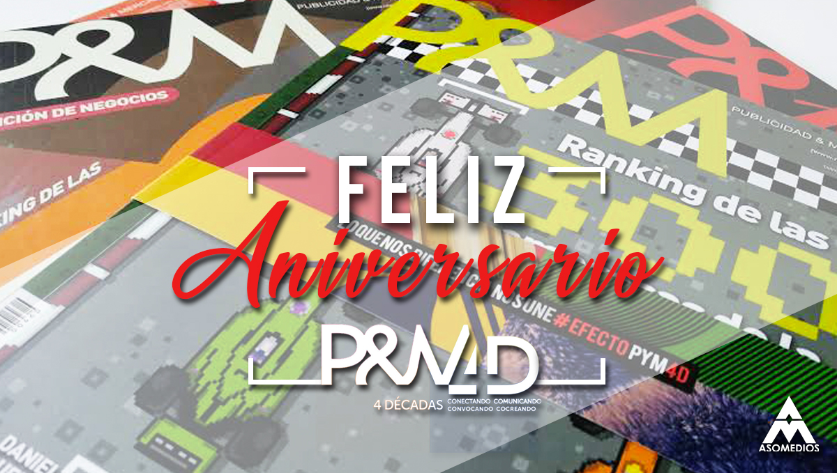 Aniversario P&M, 4 décadas de trayectoria siendo la voz de la comunidad del mercadeo, la publicidad y los medios en Colombia.